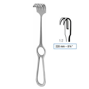 Kocher Sharp Retractor 220 mm 2 Prongs