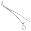 Debakey Satinsky Clamp - Double Angle, Atraumatic Jaw, Curved Shanks, 9 1/4"