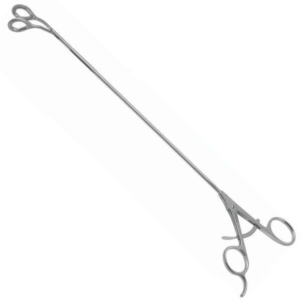 MC Debakey Ring Clamp - Round Ratchet, 30° Down Angle, Open 20mm, Ø4.5mm, 300mm Working Length