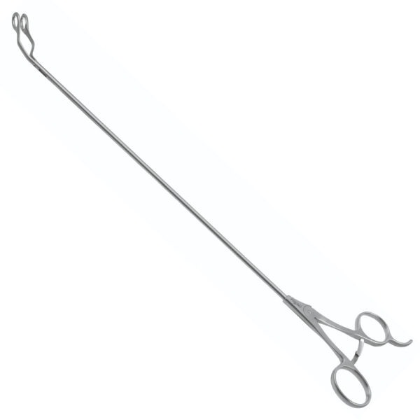 MC Debakey Ring Clamp - Hegar Ratchet, 30° Down Angle, Open 13mm, Ø4.5mm, 300mm Working Length