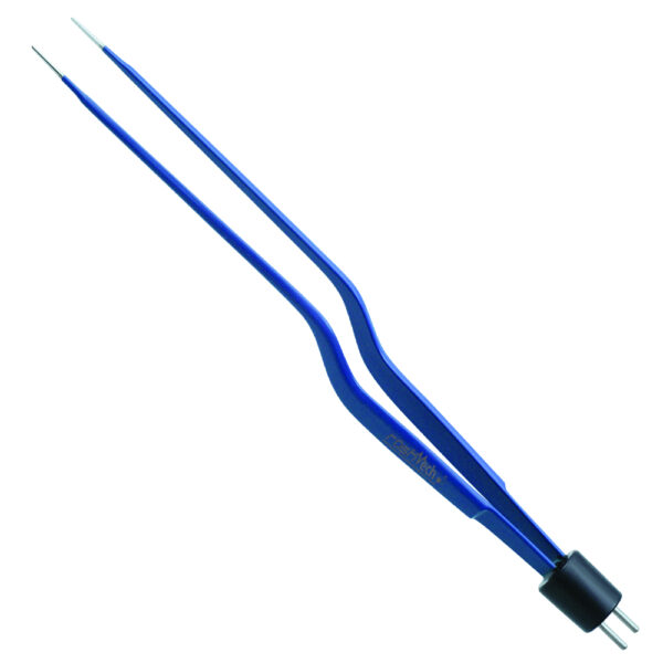 Bipolar Gerald Bayonet Forceps - Insulated, 1mm Tip, 7 1/2" (19cm)