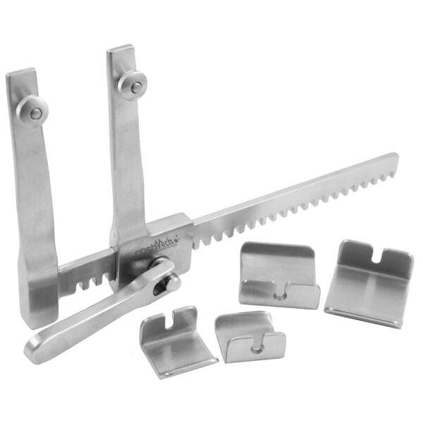 Burford Retractor - Slide Type with 2 Pair Blades, 7 1/2" Spread