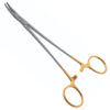 Crile-Wood Needle Holder - Curved, TC Serrated Tip, 7"