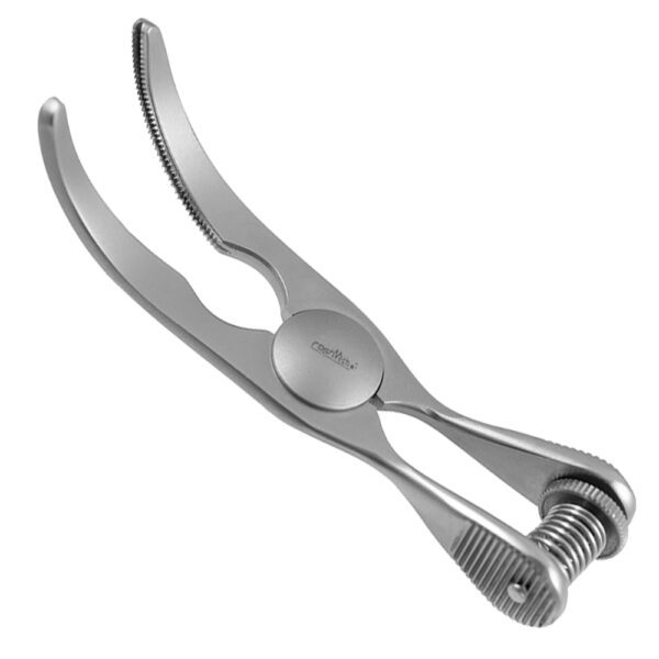 Debakey Bulldog Clamp - Spring Load, Atraumatic Curved Jaw, 2 1/2"
