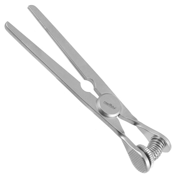 Debakey Bulldog Clamp - Spring Load, Atraumatic Straight Jaw, 2.5 cm Jaw Length (approximately 1 inch), 2 3/4"