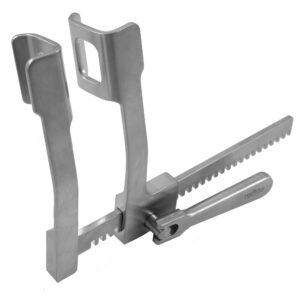 Finochietto Retractor - 1 3/4" x 1 3/4" Blades, 6" (15.2cm) Spread, Small