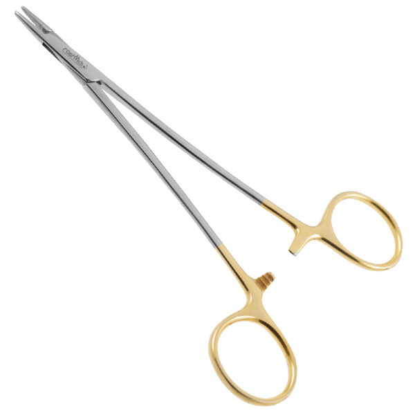 Micro Needle Holder - Ring Handle, TC Dust, Straight, 6 1/4" (15.9cm) Micro Needle Holder - Ring Handle, TC Dust, Straight, 6 1/4" (15.9cm)